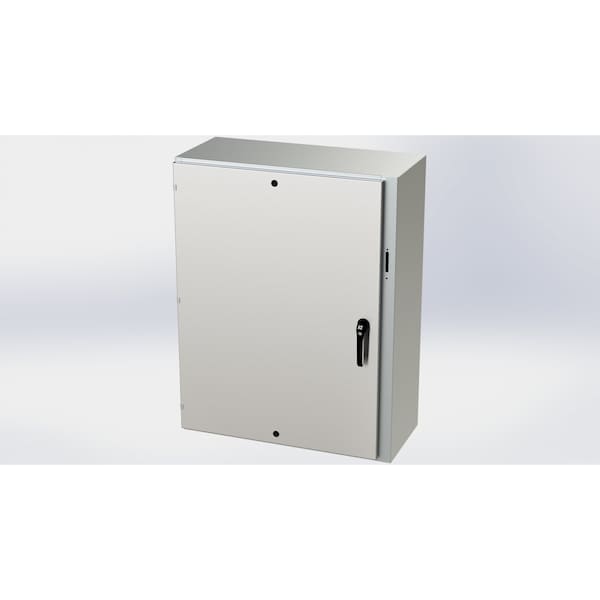 3 Point Latch Electrical Enclosures, 48 in H, 16 in D, 37.38 in W, NEMA 3R, 4, 4X, 12, 13